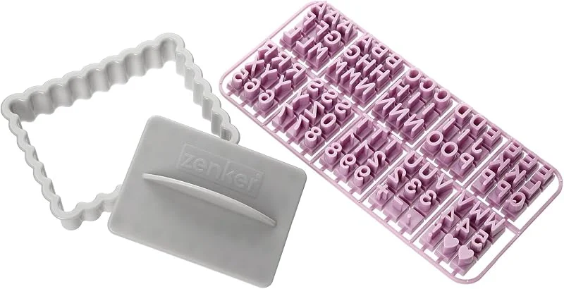 Besuche den Zenker-Store Zenker Buchstaben-Ausstechformen Set 3-teilig - Aus ABS Kunststoff, spülmaschinengeeignet, Designed in Germany, für kreative Backprojekte und individuelle Dekorationen — Weihnachtskueche