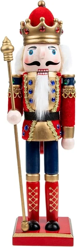 Marke: VANZACK VANZACK Weihnachtliche Nussknacker-Figur aus Holz, roter Soldat, Schreibtisch-Dekoration, Weihnachtsfeier, Gastgeschenk, Feiertags-Dekoration für Zuhause, saisonale Dekoration — Weihnachtsdeko