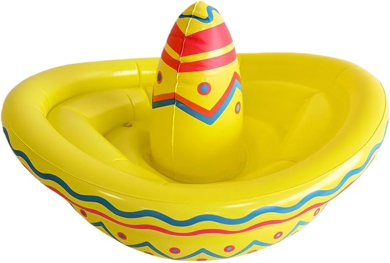 Marke: Generisch Aufblasbarer Poolkühler Retro Sombrero Weinkühler — Wein und Festtafel