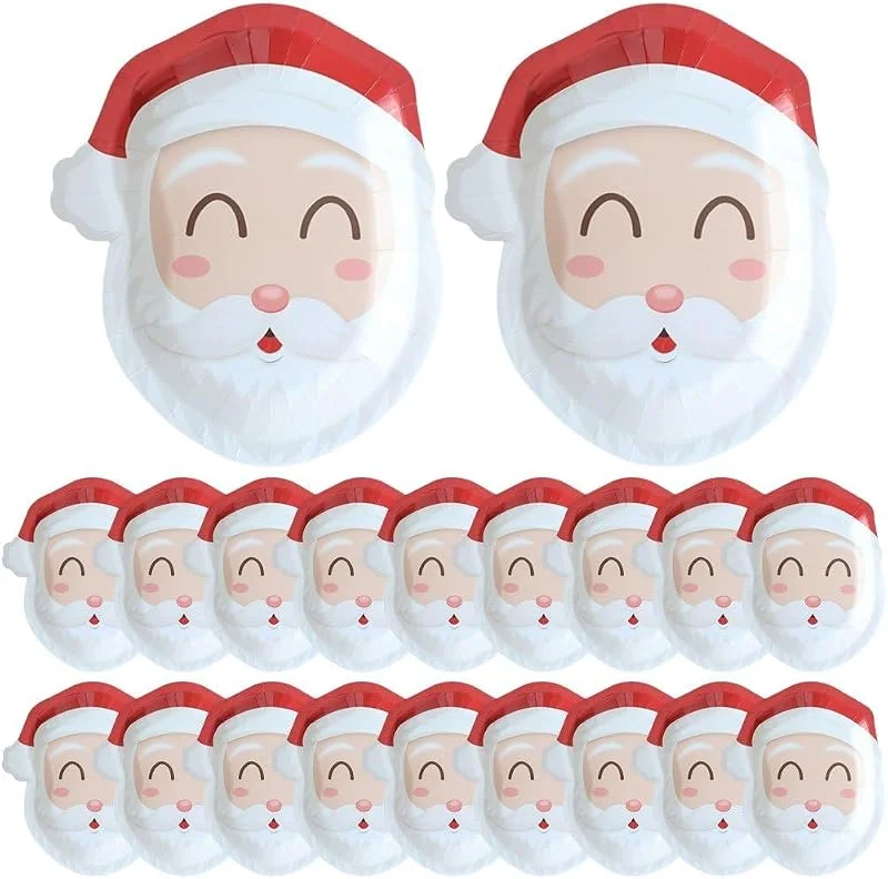 Marke: Vobumix Weihnachts-pappteller, Feiertags-servierteller, Weihnachtsgeschirr-set, Esstisch-accessoires Für Winterliche Feiertagsdekorationen — Advent und Tisch