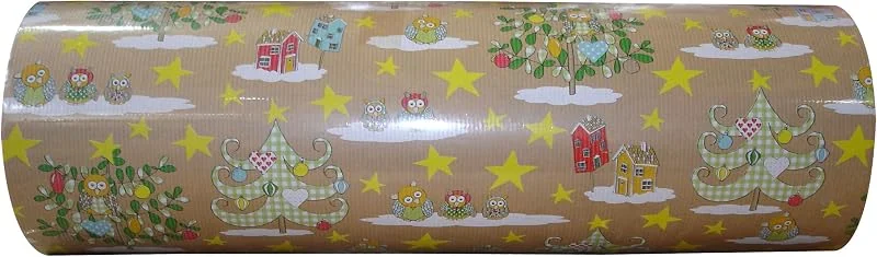 Stewo Geschenkpapier Weihnachten Hedwig Rolle 250m x 50cm — Geschenkverpackung