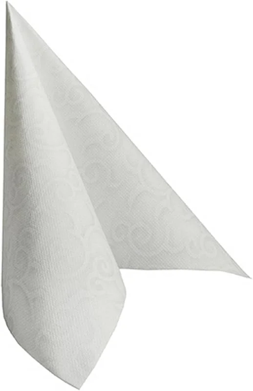 Besuche den PAPSTAR-Store Papstar 50 Servietten Royal Collection 40x40 cm Weiß Casali Stoffoptik — Advent und Tisch