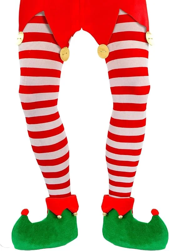 Besuche den W WIDMANN MILANO Party Fashion-Store W WIDMANN MILANO Party Fashion - Strumpfhose für Herren, gestreift, 70 DEN, Elfen, Weihnachtsmann, Weihnachten — Weihnachtsmode
