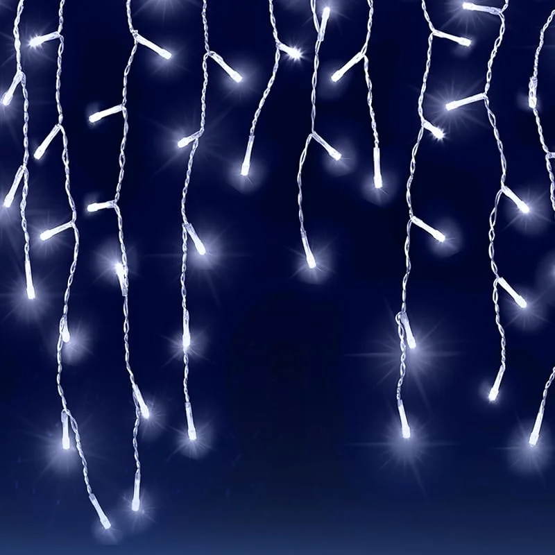 Besuche den Monzana-Store Monzana® Lichterkette 600 LED Außen Innen 20m Regenlichterkette Lichtervorhang Eisregen Fenster Deko Weihnachten Beleuchtung Kaltweiß — Weihnachtsbeleuchtung