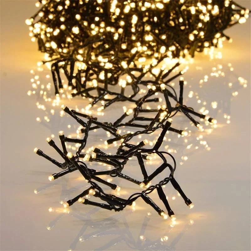 Marke: INtrenDU Lichterkette außen & innen warmweiß 30m, 1500 LED, Timer, Weihnachtsbaum — Weihnachtsbeleuchtung
