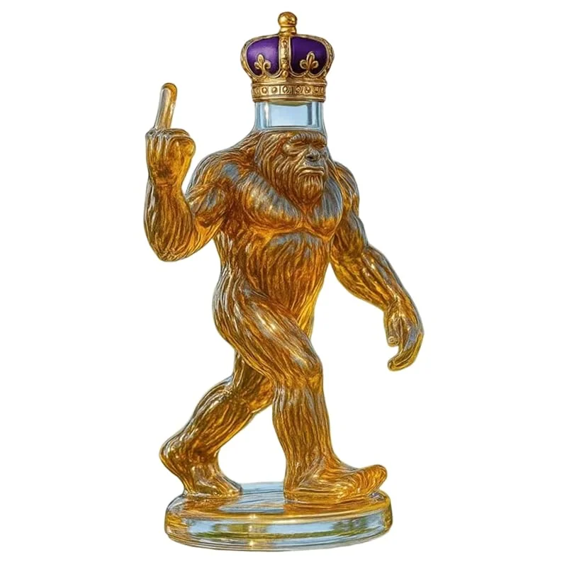 Marke: Goutdori Lustiger Gorilla-Glas-Whisky-Wein-Dekanter mit Finger-Design für die Hausbar — Wein und Festtafel