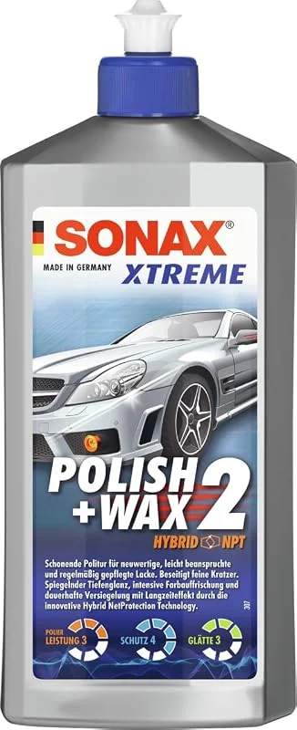Besuche den SONAX-Store SONAX XTREME Polish+Wax 2 Hybrid NPT (500 ml) Autopolitur — Hautpflege