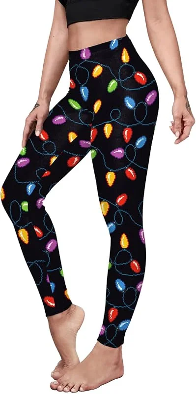 Marke: color cosplayer Color Cosplayer Damen St. Patrick's Day Stretch Yoga Leggings — Weihnachtsmode