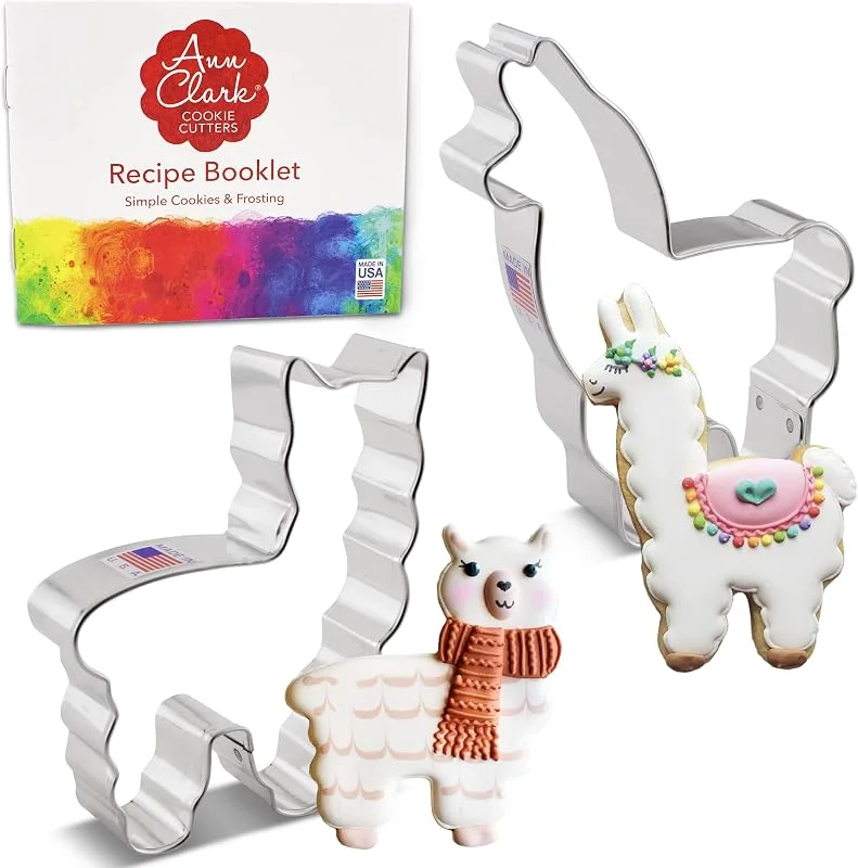 Besuche den Ann Clark Cookie Cutters-Store Ausstechformen von Ann Clark USA - Alpaka und Lama Keksausstecher - 2-Teiliges Set — Weihnachtskueche