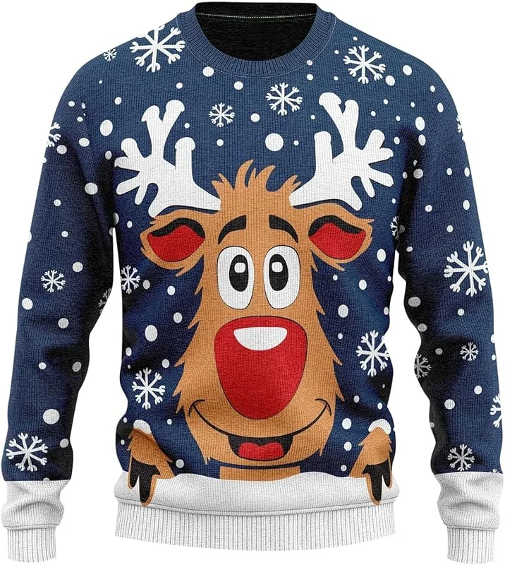 Marke: pvucpot pvucpot Ugly Christmas Sweater Unisex – LED Pullover Weihnachten, Hässliwee Weihnachtspullover, Pärween Lustig Pullover, Familie Xmas Set, Weihnachtspulli Damen & Herren Geschenk — Weihnachtsmode
