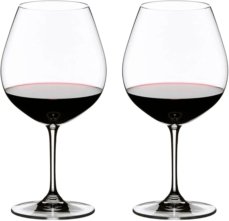 RIEDEL Vinum Pinot Noir (Burgunder Rot) - 2er Set, Weinglas, Kristallglas, Spülmaschinenfest - 6416, 07 — Wein und Festtafel