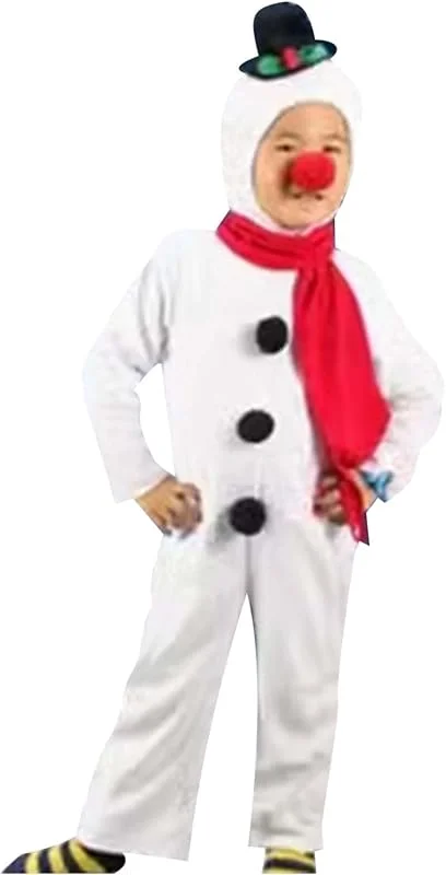 Marke: pvucpot pvucpot Schnee Kostüm Kinder – Jungen & Mädween Weihnachten, Snowman Overall, Krippenspiel & Party Kostüm, Karneval & Halloween Verkleidung, Weiß Winter Xmas Kinder Outfit Geschenk — Weihnachtsmode