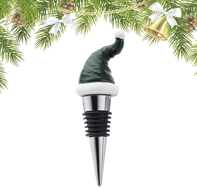 Marke: Generic Weihnachtsmütze Weinstopfen, Weihnachtsmütze Weinstopper Festlicher Kork — Wein und Festtafel