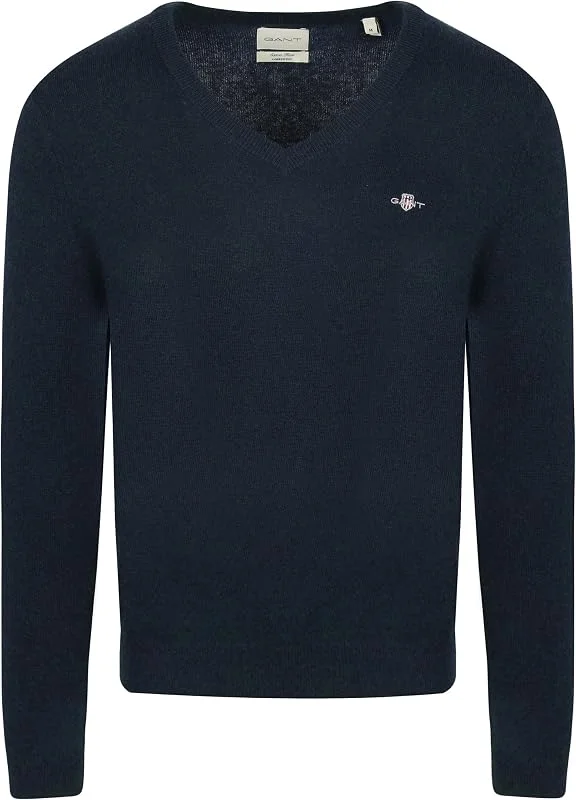 Gant Herren Extrafine Lambswool V-Neck Pullover (1er Pack) — Weihnachtsmode