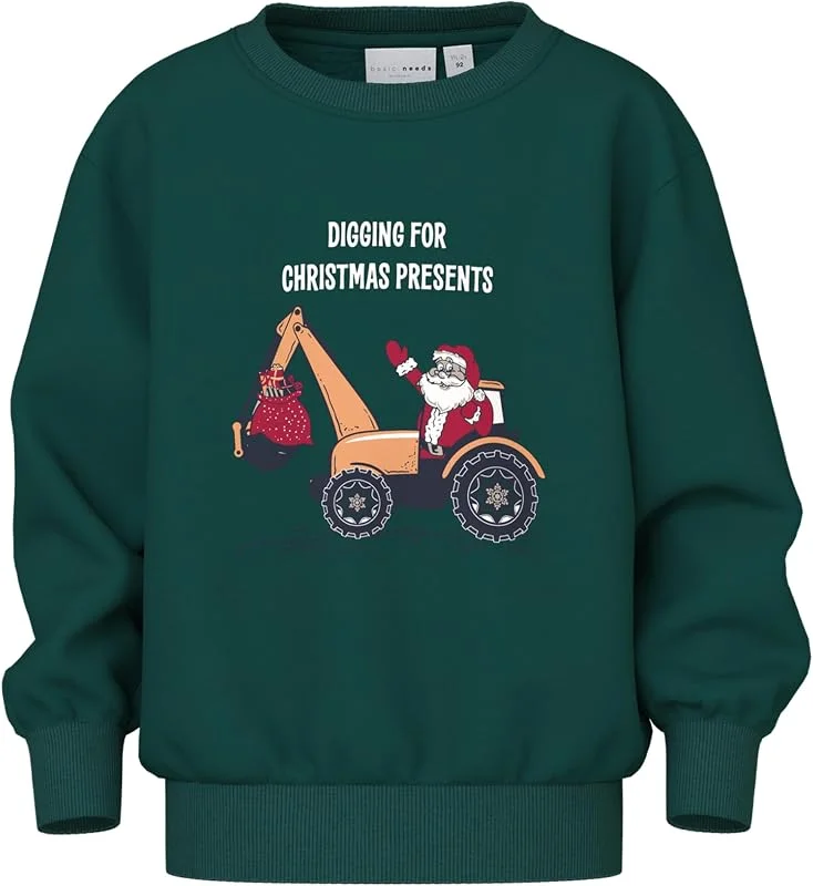 Besuche den NAME IT-Store Name IT Jungen Nmmvismas Ls Nreg Sweat Bru — Weihnachtsmode
