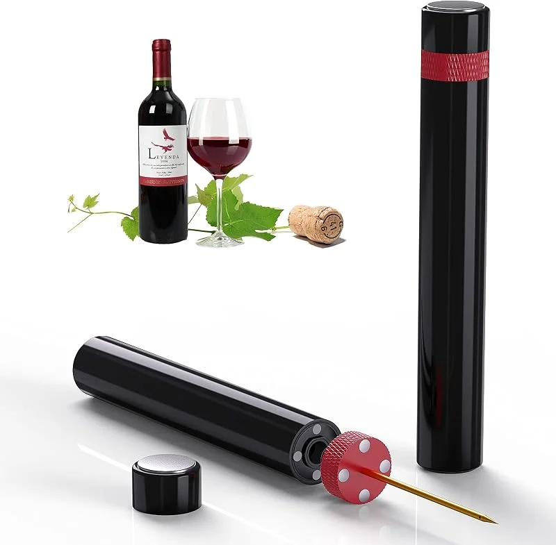 Besuche den Quntis-Store Quntis Rotschwarz Druckluft Korkenzieher, Luftdruck Wein Flaschenöffner — Wein und Festtafel