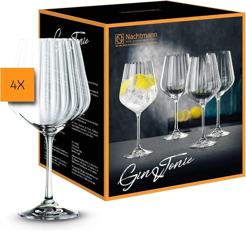 Besuche den Nachtmann-Store Nachtmann Gin Tonic Gläser 4er Set, 640 ml, Celebration, 102892, Cocktailgläser aus Kristallglas, spülmaschinenfest — Wein und Festtafel