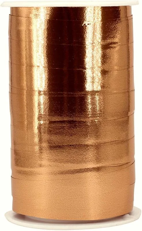 Marke: Star Star Geschenkband Ringelband Metallic 10mm x 100m Polyband wasserfest Kunststoff Farbauswahl: Rosegold — Geschenkverpackung