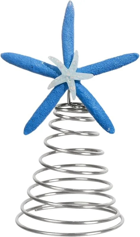 Marke: Generisch Baumspitze, Weihnachtsstern-Ornament, 9, 9 x 20, 1 cm, funkelnde Baumkrone, festliches und leichtes Design für den Urlaub zu Hause, Fenster, Schlafzimmer, Outdoor oder Party — Weihnachtsdeko