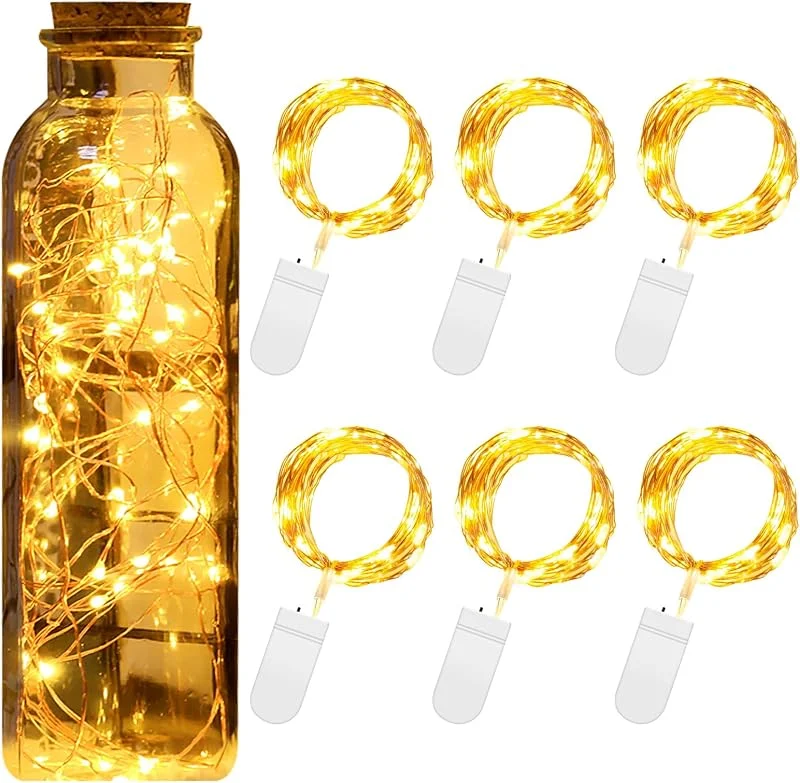 Besuche den Uten-Store Lichterkette mit Batterie LED Außen 6 Stücke 2M, Uten warmweiß Weihnachtsbeleuchtung Fenster Lichtervorhang Innen, ideal Deko für Weihnachtsbaum Garten Party