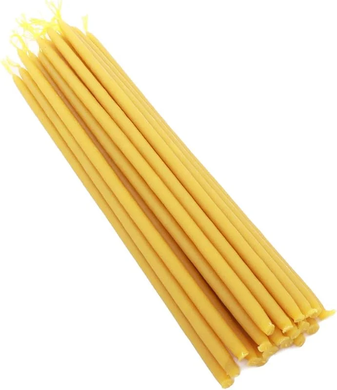 Besuche den NKlaus-Store NKlaus ca. 50 Kerzen, 22cm, 330g, aus 100% Bienenwachs — Kerzenlicht Abendessen
