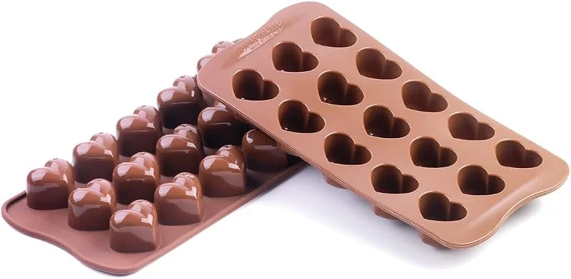Besuche den silikomart-Store silikomart, SCG01 Silikonform für MONAMOUR Pralinen, antihaftbeschichtet, 15 Pralinen, Form für Süßigkeiten, Easy Choc 3D, 30 x 22 mm, h 25 mm, Made in Italy — Weihnachtskueche