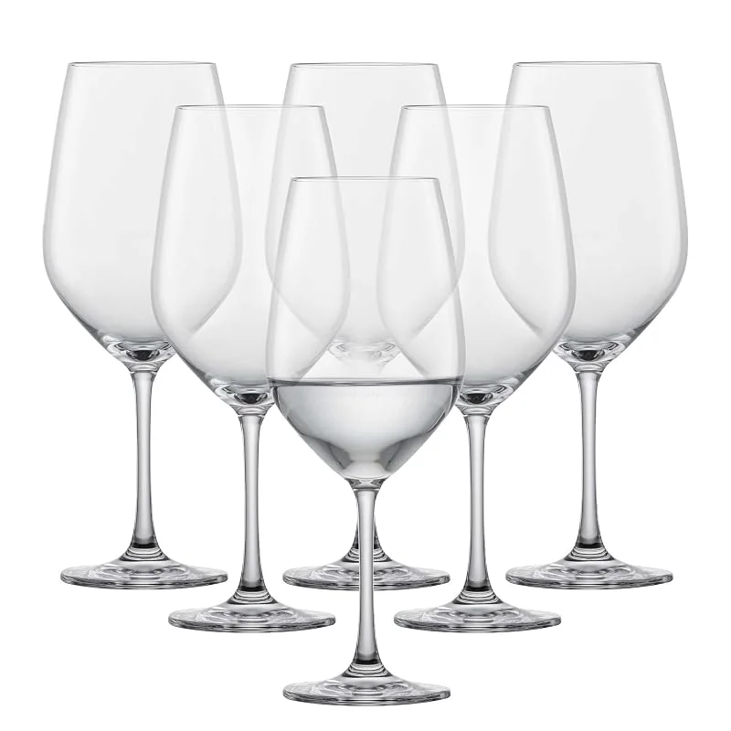 Besuche den Schott Zwiesel-Store SCHOTT ZWIESEL Rotweinglas Viña (6er-Set), klassische Kristallgläser für Rotwein oder Wasser, spülmaschinenfeste Tritan-Weingläser, Made in Germany (Art.-Nr. 110459) — Wein und Festtafel