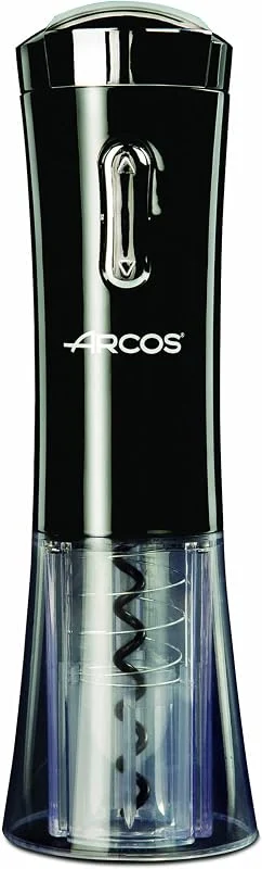 Besuche den Arcos-Store Arcos Zubehör - Elektrischer Korkenzieher Elektrische Flaschenöffner - Material ABS - Farbe Schwarz — Wein und Festtafel