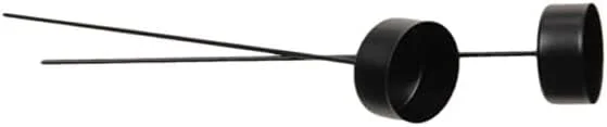 Marke: RiloStore 4tlg Set Stecker Teelichthalter schwarz 20cm Metall Windlichter Kerzenhalter o3385 Kerzenstecker Adventskranz Stecker Teelichthalter 42mm Kerzenhalter — Kerzenlicht Abendessen