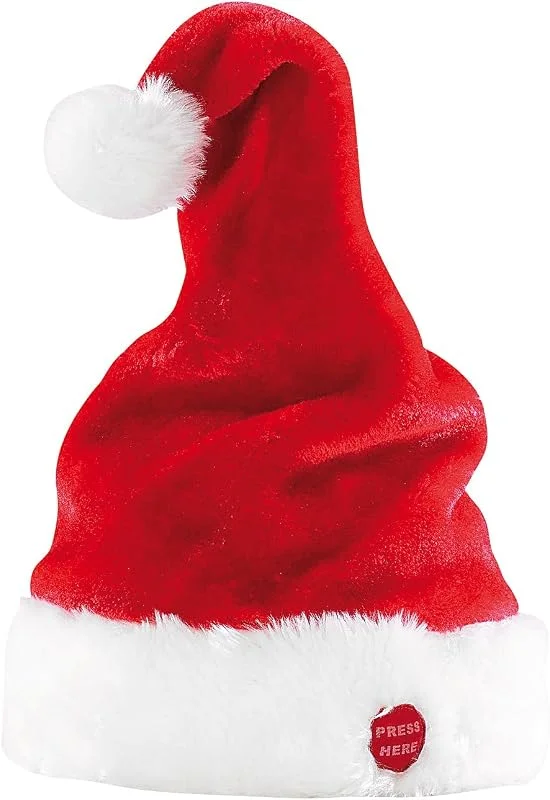 Besuche den infactory-Store infactory Weihnachtsmütze: Singende und tanzende Nikolausmütze (Tanzende Weihnachtsmütze, beweglich, Kostüm) — Weihnachtsmode
