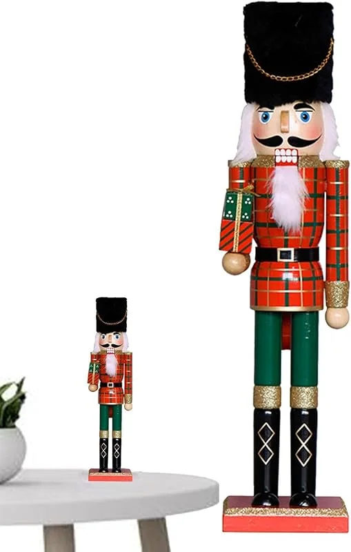 Marke: Generisch Nussknacker Figuren 50 cm Weihnachtsdekoration aus Holz für die festliche