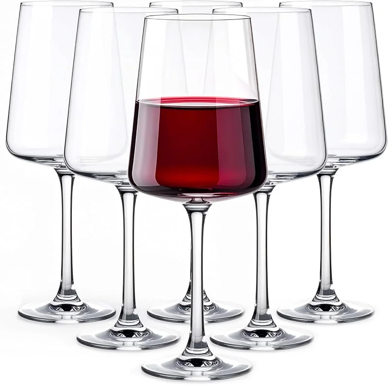 Besuche den Glasmark KROSNO 1992-Store Glasmark KROSNO 1992 Rotweingläser 490 ml, 6er Set, Weingläser Set Für Rotwein Rotweinglas Spülmaschinenfest — Wein und Festtafel