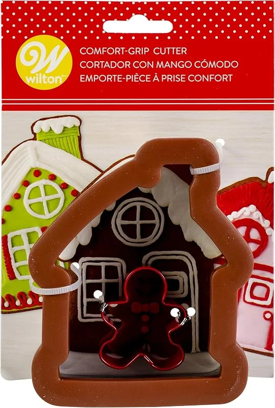 Besuche den Wilton-Store Wilton W3103745 Ausstechform mit komfortablem Griff, 10, 2 cm, Lebkuchenhaus — Weihnachtskueche