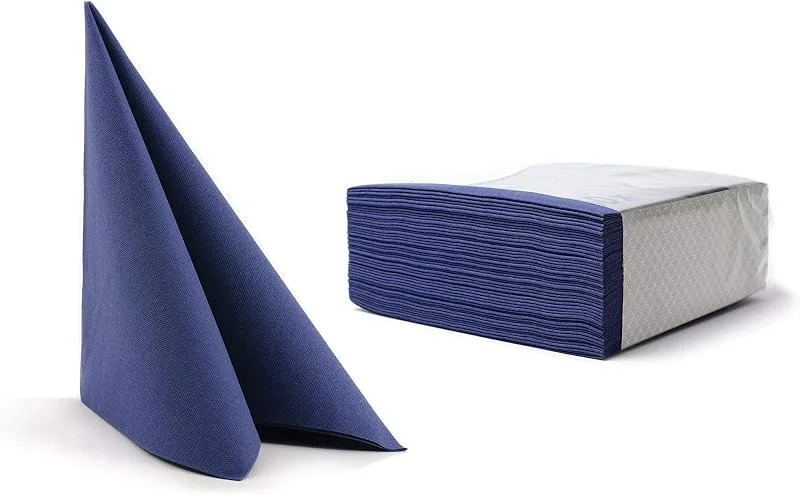 Marke: Alvotex Airlaid Servietten 40x40cm 50, 1 - D.BLUE (666) — Advent und Tisch