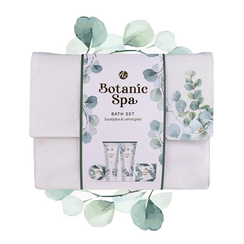 Besuche den accentra-Store Accentra – Geschenkset Frauen BOTANIC SPA mit Tasche, Kosmetiktasche mit 4-Körperpflege-Produkten: Duschgel, Handcreme und Körperbutter, Duschset für Damen zum Valentinstag, Muttertag oder Weihnachten — Hautpflege