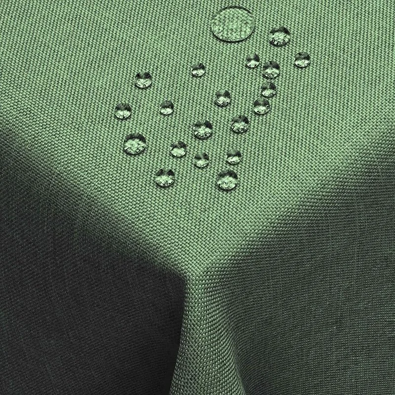 Besuche den DecoHomeTextil Heimtextilmanufaktur-Store DecoHomeTextil Leinen Optik Tischdecke Eckig 110 x 140 cm Dunkelgrün — Küche & Haushalt