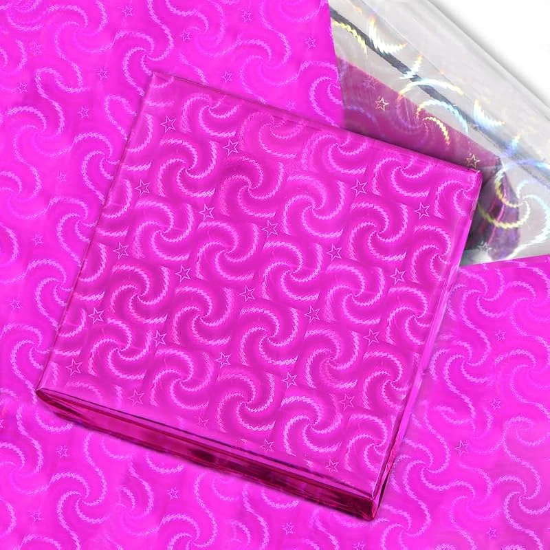 Marke: Geluode Geluode 20 Blatt doppelseitiges Geschenkpapier aus holografischer Folie, Rosenrot, Splitter, Blumenfolie, Seidenpapier, 70 cm x 50 cm, für Frauen, Mädchen, Geschenkpapier, DIY, Basteln, Hochzeit, Gebu — Geschenkverpackung