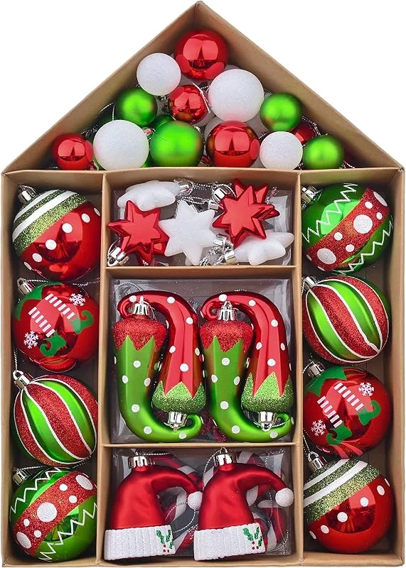 Besuche den Valery Madelyn-Store Valery Madelyn Weihnachtsbaumschmuck-Set, 40 Stück — Weihnachtsdeko
