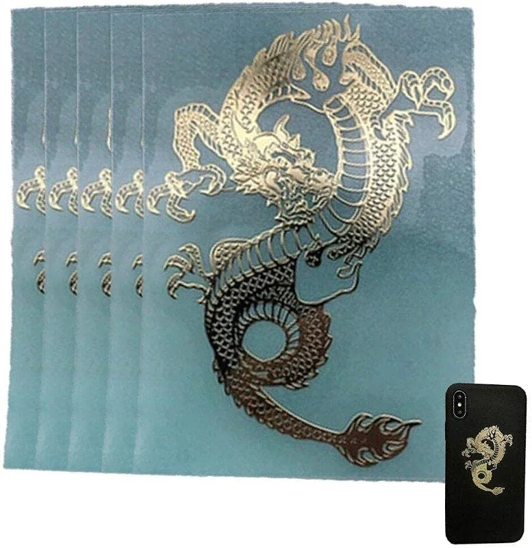 Marke: Danlai 5pcs Dragon Metal Scrapbook Stickers Mobile Telefonaufkleber Laptop-dekorationsaufkleber Selbstklebende Aufkleber — Geschenkverpackung