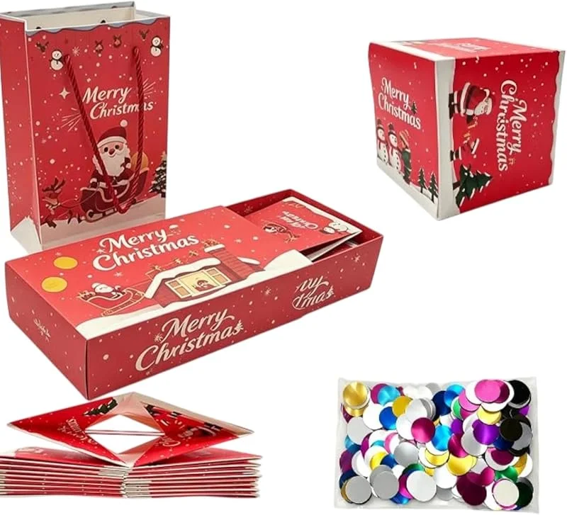 Marke: Generisch Adventskalender Schachteln Explosionsbox Party Set Grün — Geschenkverpackung