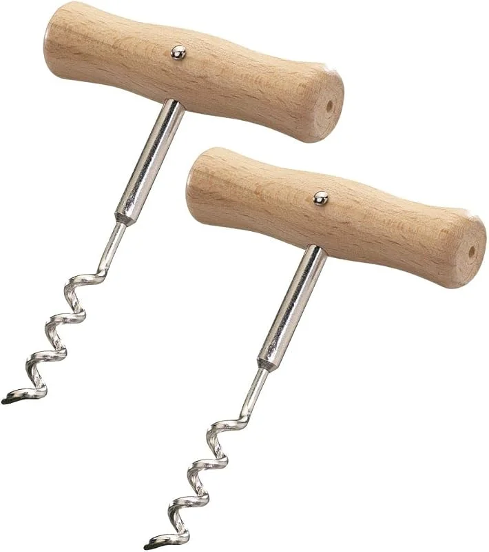 Besuche den Westmark-Store Westmark 2 Korkenzieher, Wendel mit Seele, Länge: 10, 4 cm, Holz, Stahl, Woody, Hellbraun, Silber, 101222E3 — Wein und Festtafel