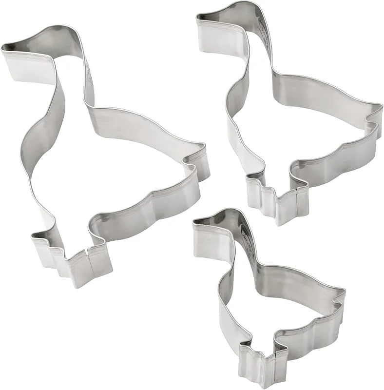 Marke: Dr. Oetker Dr. Oetker Plätzchen Ausstecher Gans 3er Set – Ausstechformen White Christmas Baking – Plätzchenausstecher aus rostfreiem Edelstahl zu Weihnachten, Ca. 5 x 6, 5 cm, 6, 5 x 8, 5 cm, 8 x 10 cm — Weihnachtskueche