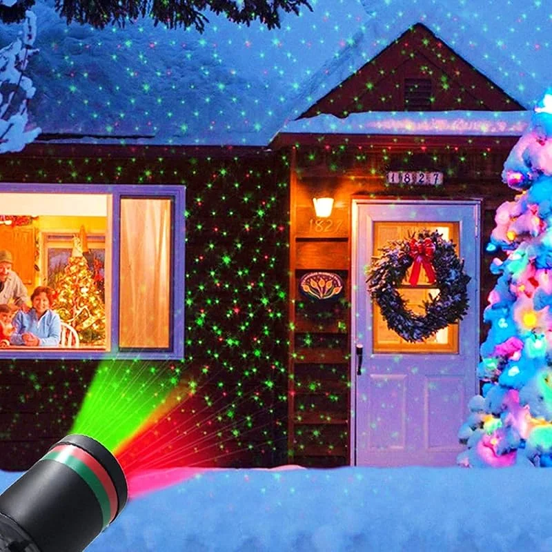 Marke: KUIGUAZI Weihnachten Außenlicht Projektor, LED Landschaft Strahler Projektoren Rasen Lanp Licht Outdoor Wasserdichte Lampe, Ornament für Hof Garten Weihnachten und Feiertage — Weihnachtsbeleuchtung
