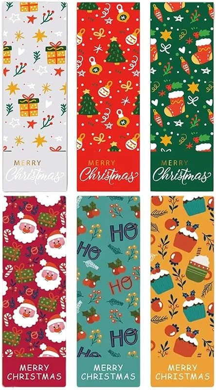 Marke: Vobumix Weihnachtsaufkleber-Etikett, 60 Stück, Rechteckige Siegelaufkleber Zum Verpacken Von Geschenken, Dekorative Siegelaufkleber Für Geschenkboxen Für Umschläge — Geschenkverpackung