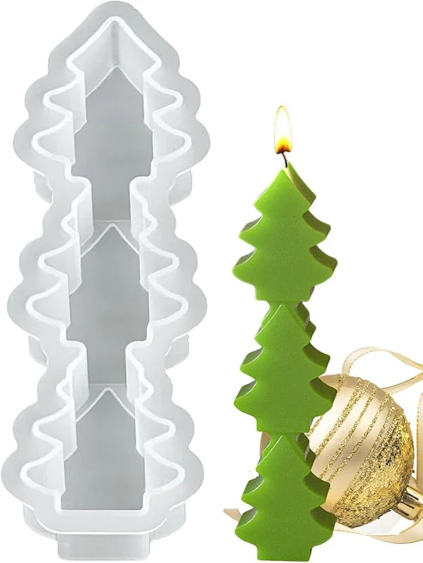 Marke: Generisch Schokoladenform Weihnachten 3 Mulden mit Weihnachtsmann — Weihnachtskueche