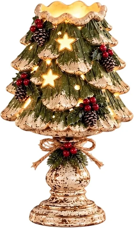 Marke: Generic Beleuchteter Weihnachts-Kerzenhalter, Flammenlose Weihnachtsdeko(#B) — Advent und Tisch