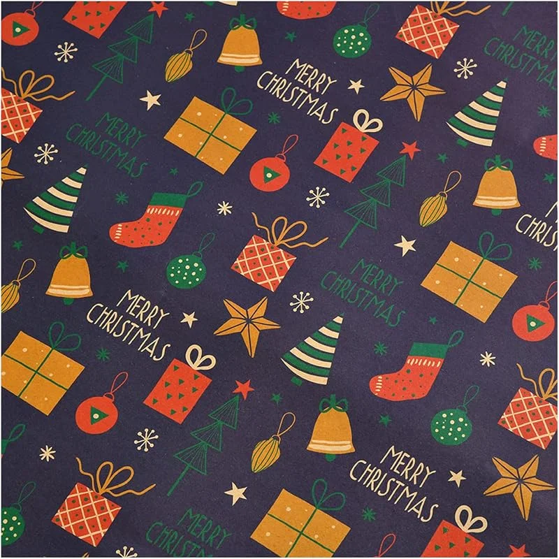 Marke: Generisch Festliches Geschenkpapier mit winterlichem Motiv für kreatives Verpacken von Präsenten an Feiertagen besonderen Anlässen (D, One Size) — Geschenkverpackung