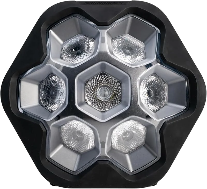 Besuche den SOUNDBOKS-Store SOUNDBOKS Lightboks Tragbares Partylicht, Kompatibel mit allen Lautsprechern, Musikgesteuertes Licht Audio-reaktiv mit App-Steuerung, IP65 Wasserdicht, TeamUp-Verbindung Ideal für Outdoor & Events. — Weihnachtsbeleuchtung