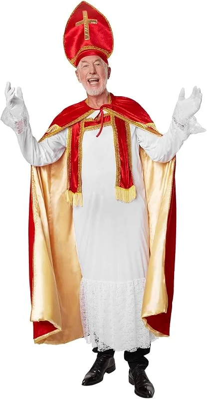 Marke: dressforfun dressforfun 900840 St. Nikolaus Kostüm, heiliger Bischof Weihnachts Kostüm Set, inkl. Umhang, Kopfbedeckung und Handschuhe - diverse Größen - (L, Nr. 303455) — Weihnachtsmode