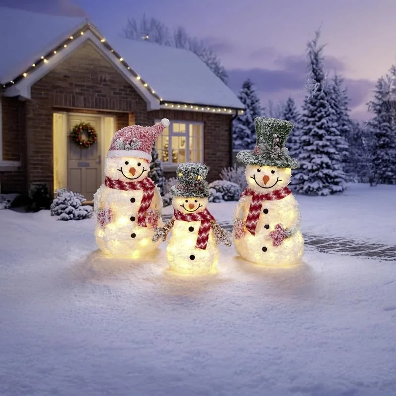 Marke: 3 Pagen 3 Pagen® LED Schneemann Frosty – stimmungsvolle Weihnachtsdeko – ideal für den Innen- & Außenbereich – Timerfunktion – Batteriebetrieb – detailreiche Gestaltung (Kind)